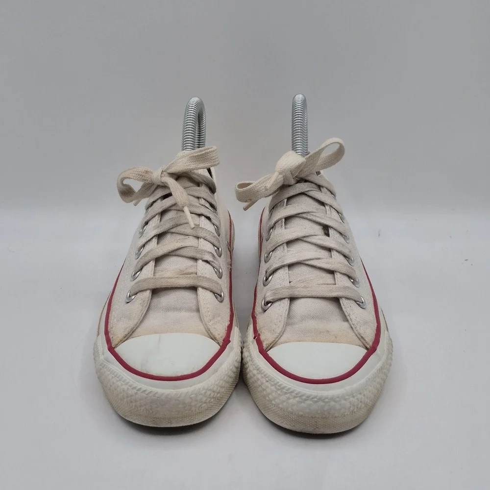 VINTAGE Converse All Star Shoes Mens Size 5‎ Off White Low Top Made in USA 90s